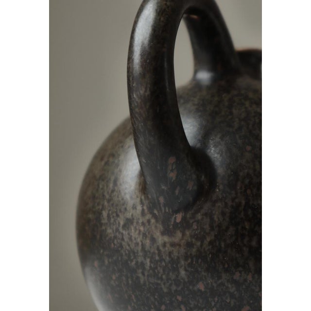 Ceramic Scandinavian Modern Stoneware Jug attributed to Saxbo, Denmark, 1930s For Sale - Image 7 of 14