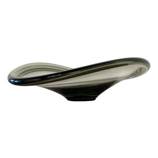 Mid-Century Modern Smoked Glass Provence Dish by Per Lütken for Holmegaard, 1960s For Sale