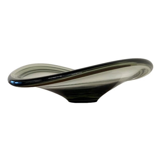 Mid-Century Modern Smoked Glass Provence Dish by Per Lütken for Holmegaard, 1960s For Sale