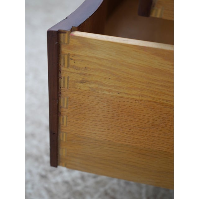 1980s Hickory Chair Mahogany Serpentine Front Carved Chest For Sale - Image 5 of 17