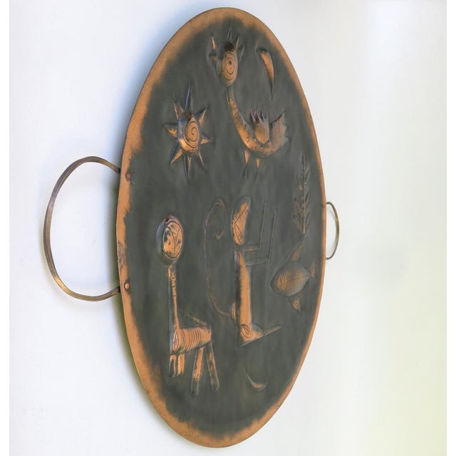 Wall Decoration in Copper & Brass, 1960s For Sale - Image 4 of 18