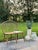 Mid Century Solid Oak Bowback Windsor Armless Bench Settee For Sale - Image 10 of 10