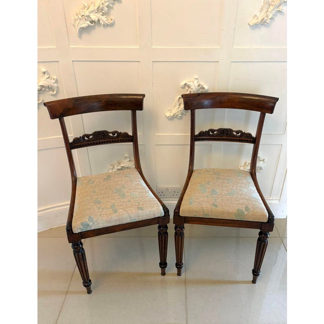 Antique Regency English Rosewood Side Chairs, 1825, Set of 2 For Sale - Image 16 of 16