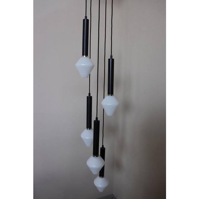 5-Tier Cascade Chandelier, 1960s For Sale - Image 6 of 10
