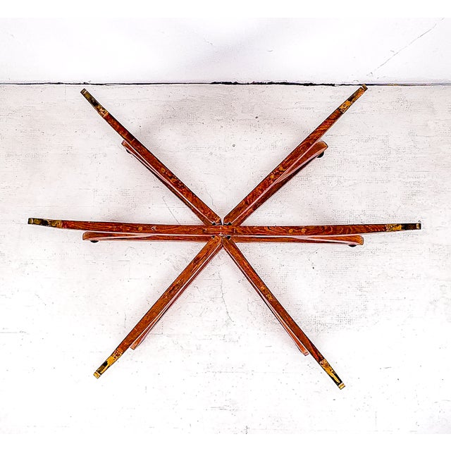 Midcentury Modern Brass Tray Table With Base For Sale - Image 11 of 15