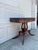 Mid 20th Century Federal Revival Mahogany Lyre Base Flip Top Games Table For Sale - Image 4 of 11