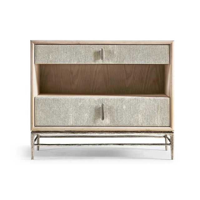 Replete with two Danish cord-wrapped drawer fronts adding style to the classic tone and feel of contemporary vision...