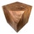 Andrianna Shamaris Faceted Wood Side Table For Sale