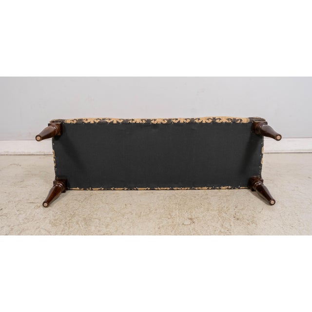Rustic Walnut Navajo Upholstered Window Bench For Sale - Image 15 of 15