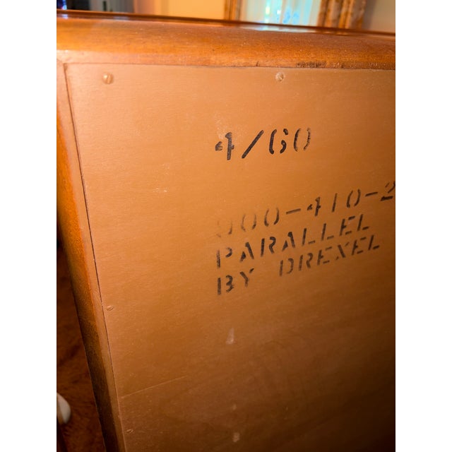 Mid-Century Modern Mid-Century Modern Parallel by Drexel Highboy Dresser For Sale - Image 3 of 7