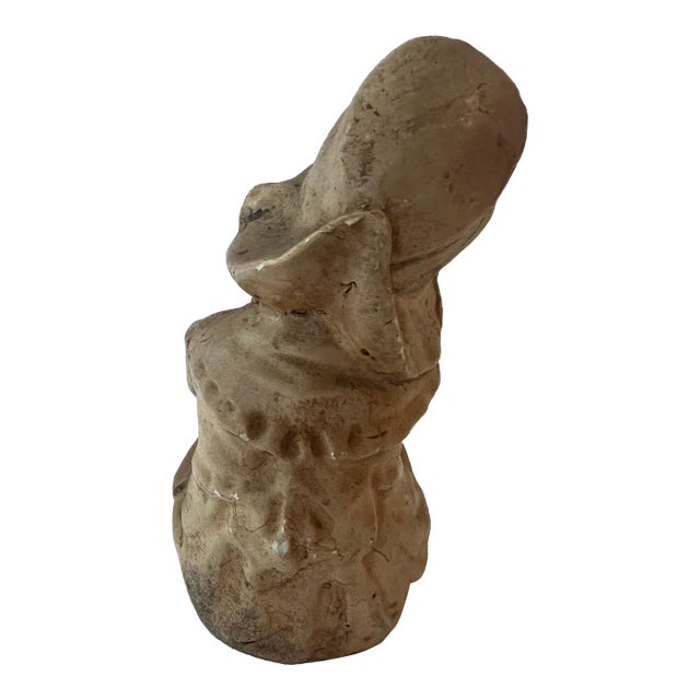 1930s Girl With Bonnet Statue For Sale