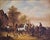 Traditional Horse Fair Equestrian Oil Painting on Canvas in Giltwood Frame, Signed Rudz, 20th C. For Sale - Image 3 of 12
