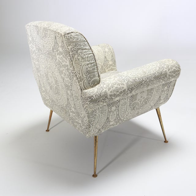 2010s Pair of Gigi Radice for Minotti Attributed Italian Armchairs For Sale - Image 5 of 11