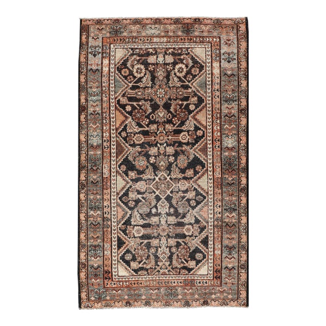 Antique Persian Hamadan Rug by Keivan Woven Arts With Sub-Geometric Design For Sale