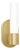 Dixon Cylindrical Sconce Single, Natural Brass For Sale