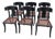 Modern Klismos Ebony Dining Chairs - Set of 6 For Sale