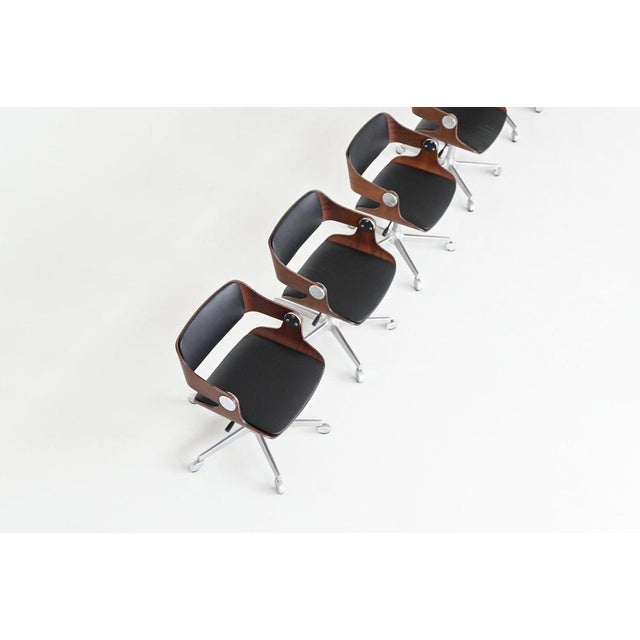 Vintage German Dining Chairs in Teak by Eugen Schmidt, 1965, Set of 6 For Sale - Image 10 of 18