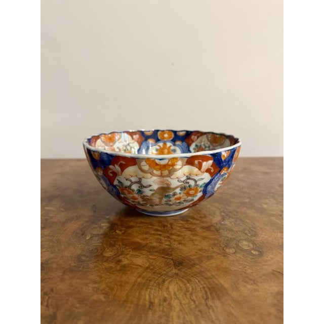 Antique Japanese Imari Bowl, 1900 For Sale - Image 8 of 8