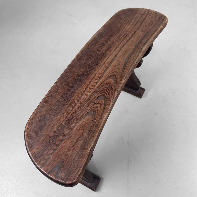 Shōwa Wooden Kyosoku Armrest, Japan, 1960s For Sale - Image 6 of 14