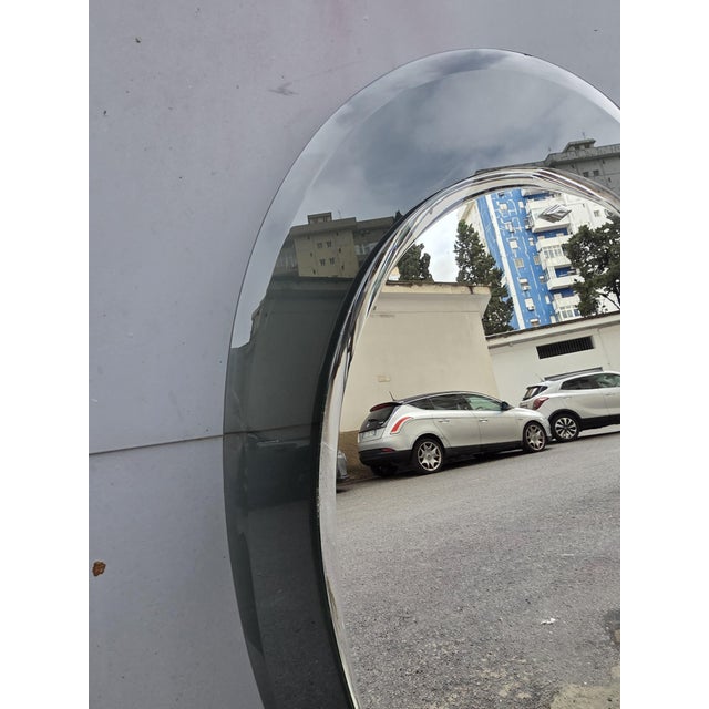 Vintage Grey Teardrop Mirror from Veca, 1970s For Sale - Image 6 of 7