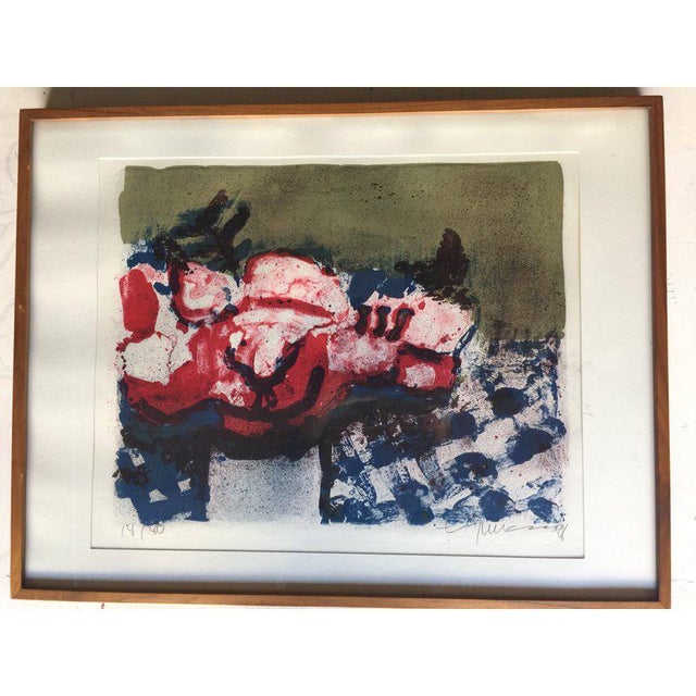 Klaus Fussmann Still Life Lithograph For Sale - Image 4 of 4