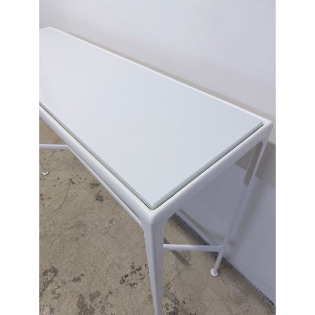 Richard Schultz White Porcelain 1966 Collection Outdoor High Table for Knoll For Sale - Image 10 of 17