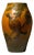 Danish Art Nouveau Stoneware Vase with Bird and Oak Branch Relief from Ipsen, 1920s For Sale