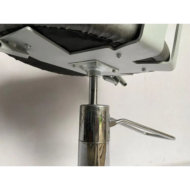 Industrial Pivoting Hairdresser Armchair in Skai, 1970s For Sale - Image 3 of 13