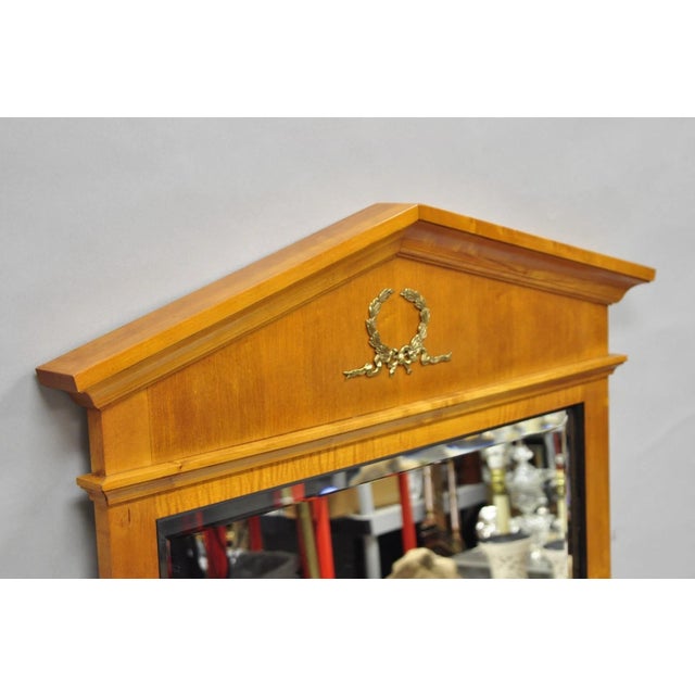 Thomasville Grand Classics Neoclassical Empire Cherry Wood Biedermeier Mirror For Sale - Image 9 of 15