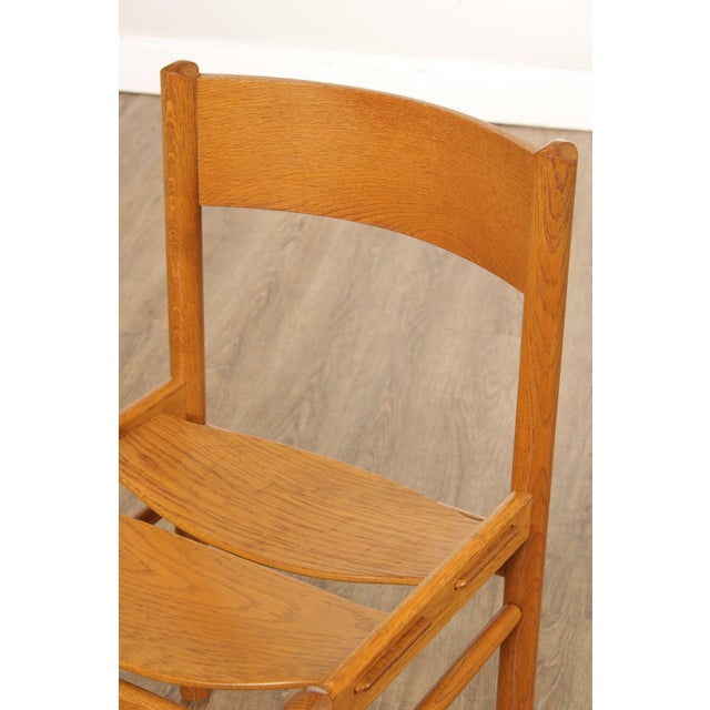 Midcentury Modern Oak Dining Chairs - Set of 4 | Chairish