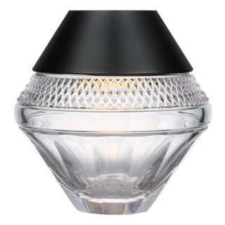 Waterford by Visual Comfort Signature Copper Coast 5" Rechargeable Accent Lamp in Bronze with Clear Crystal For Sale