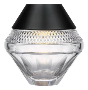 Waterford by Visual Comfort Signature Copper Coast 5" Rechargeable Accent Lamp in Bronze with Clear Crystal