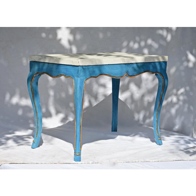 Italian Marble Top Cocktail Table in the Louis XV Style ...