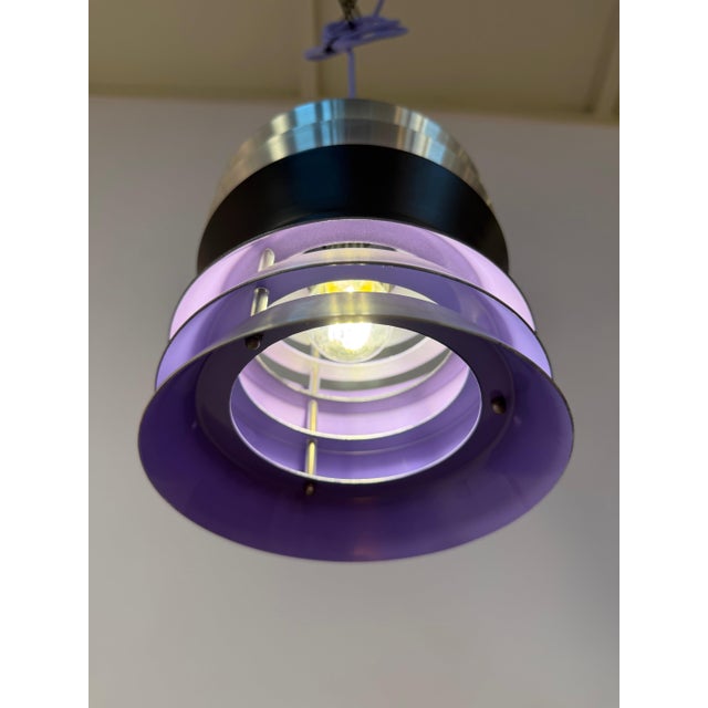 Metal Trava Louvered Lamp by Carl Thore for Granhaga For Sale - Image 7 of 11