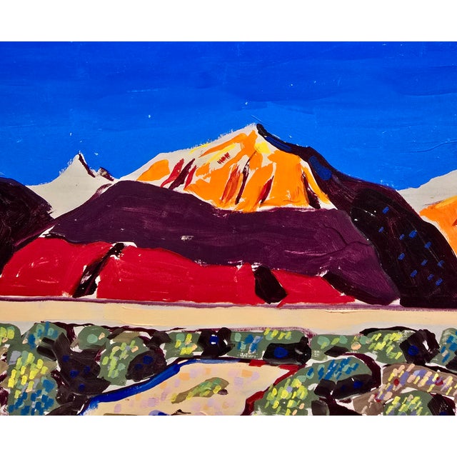 Mid 20th Century Conrad Buff - California Mountain Landscape - Oil Painting For Sale - Image 5 of 12