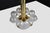 Mid-20th Century Chandelier with Brass Fixture and Hand-Blown Glass Globes, 1960s For Sale - Image 10 of 11
