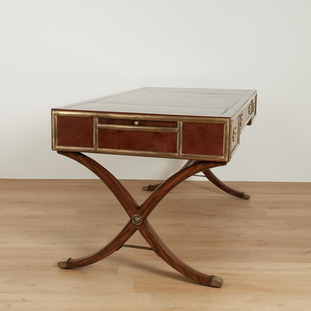 Vintage Leather Top Desk From the Hemmingway Collection by Thomasville For Sale - Image 15 of 18