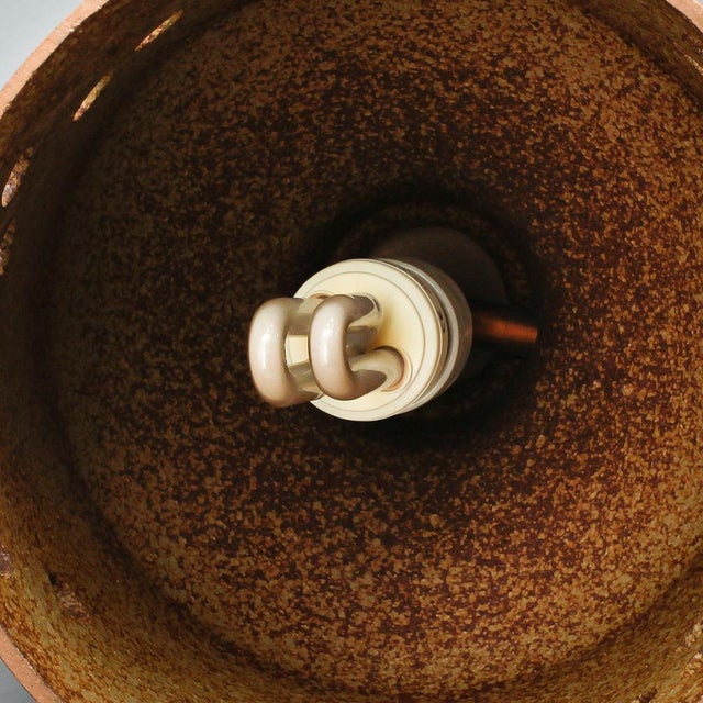 Gustavsberg Swedish Wall Lights in Ceramics and Copper by Lisa Larson for Gustavsberg, 1960s, Set of 2 For Sale - Image 4 of 5