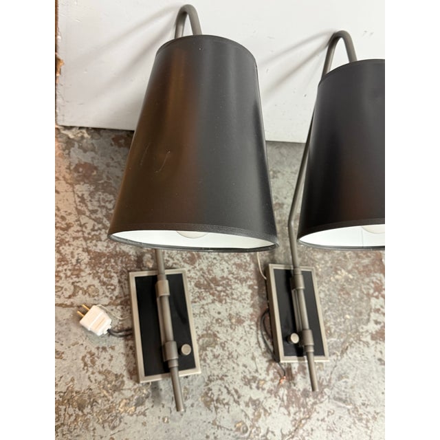 Design Plus Gallery presents a Pair of Audley Wall Sconces from Urban Electric Co. These sconces have a gracefully angled...