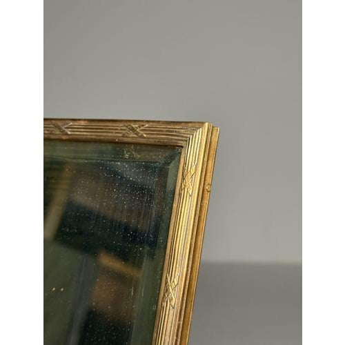 Goldenrod Mid-Century Modern Make Up Mirror For Sale - Image 8 of 12