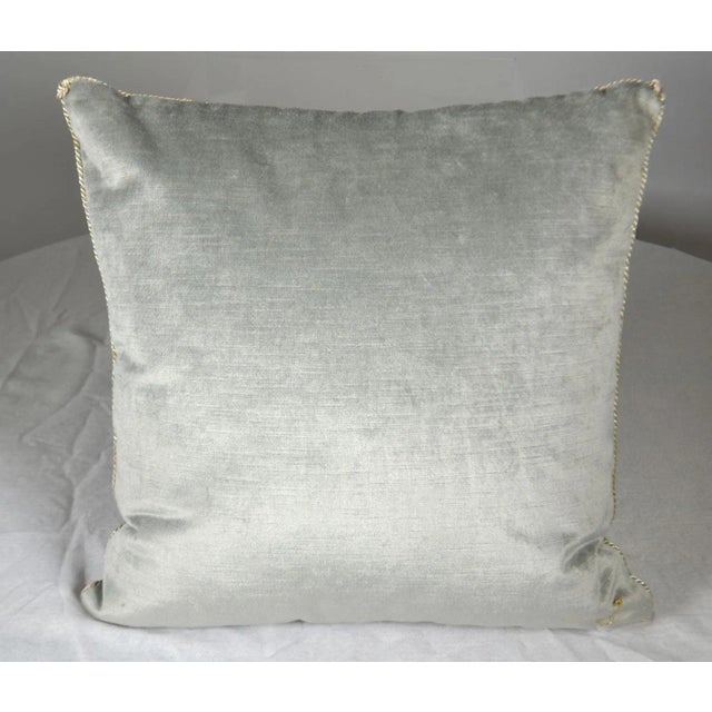 French Tapestry Pillow With Antique Trim For Sale In San Diego - Image 6 of 6