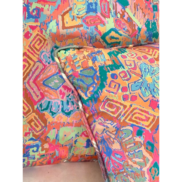 Contemporary Small Vintage Throw Pillow Pair For Sale - Image 3 of 9