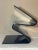 Modernist Thick Black Acrylic Lucite Wave Form Magazine Holder Rack For Sale In Phoenix - Image 6 of 7