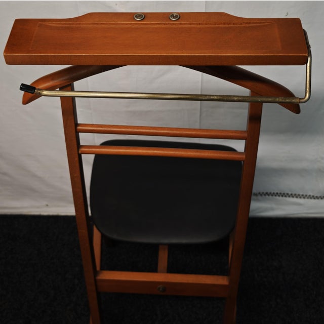 Black Valet Stand in Beech by Ico Parisi from Fratelli Reguitti, 1960s For Sale - Image 8 of 18