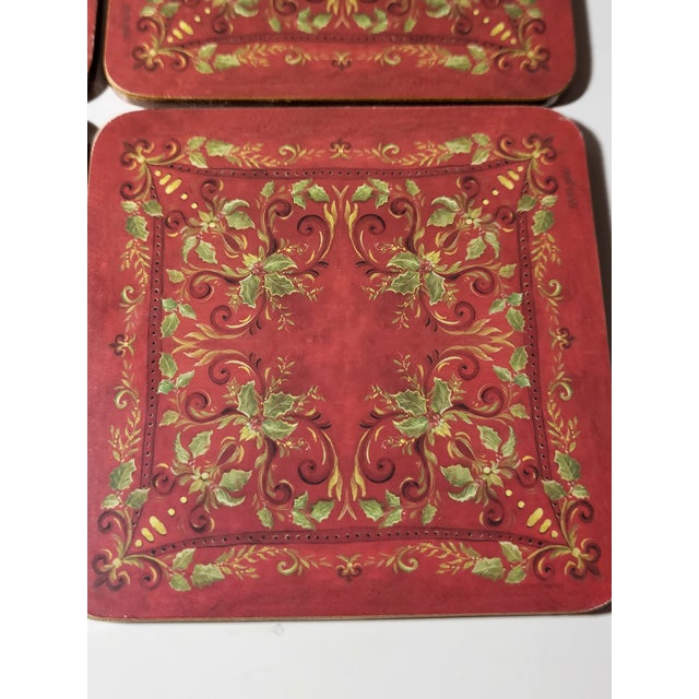 Traditional Vintage Pimpernel Coasters Traditional England For Sale - Image 3 of 8