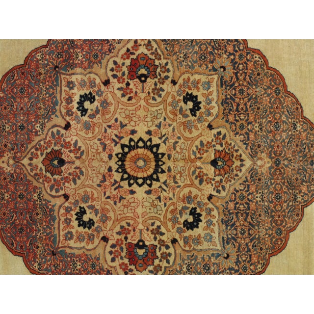 Antique Tabriz Carpet, Hadji Jalili Persian Rug, Earth Tones...Tabriz, the capital of the northwestern Iranian province of...