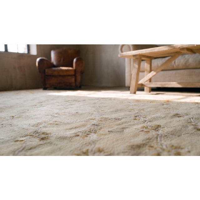 Textile Breathtaking in Aristocratic Elegance and Refined European Spanish Savonnerie Rug For Sale - Image 7 of 9