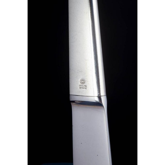 Caravel Dinner Knives by Henning Koppel for Georg Jensen, 1940s, Set of 6 For Sale - Image 4 of 6