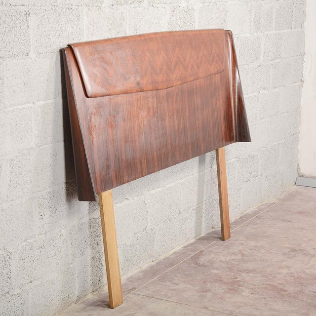 Art Deco Curved Headboard, 1960s For Sale - Image 9 of 17