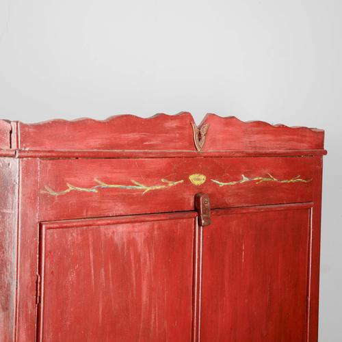 Wood Painted Wardrobe in Wood and Metal For Sale - Image 7 of 18